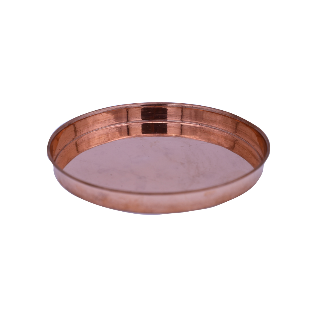 Copper Pooja Plate 10 Inch